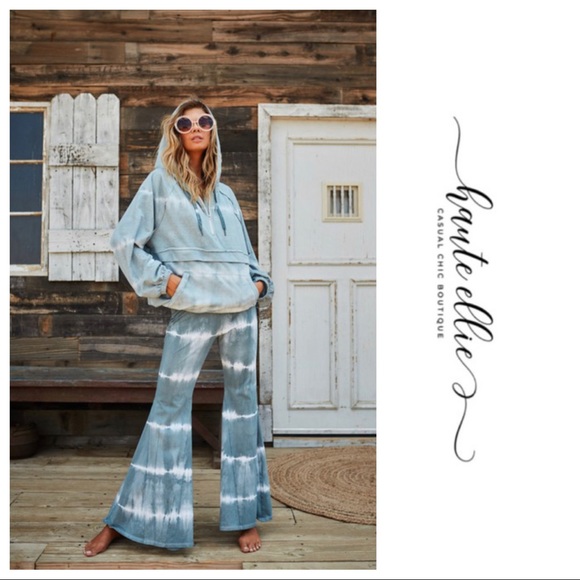 Roadside Wide Tie Dye Casual Chic Pants - Picture 4 of 10